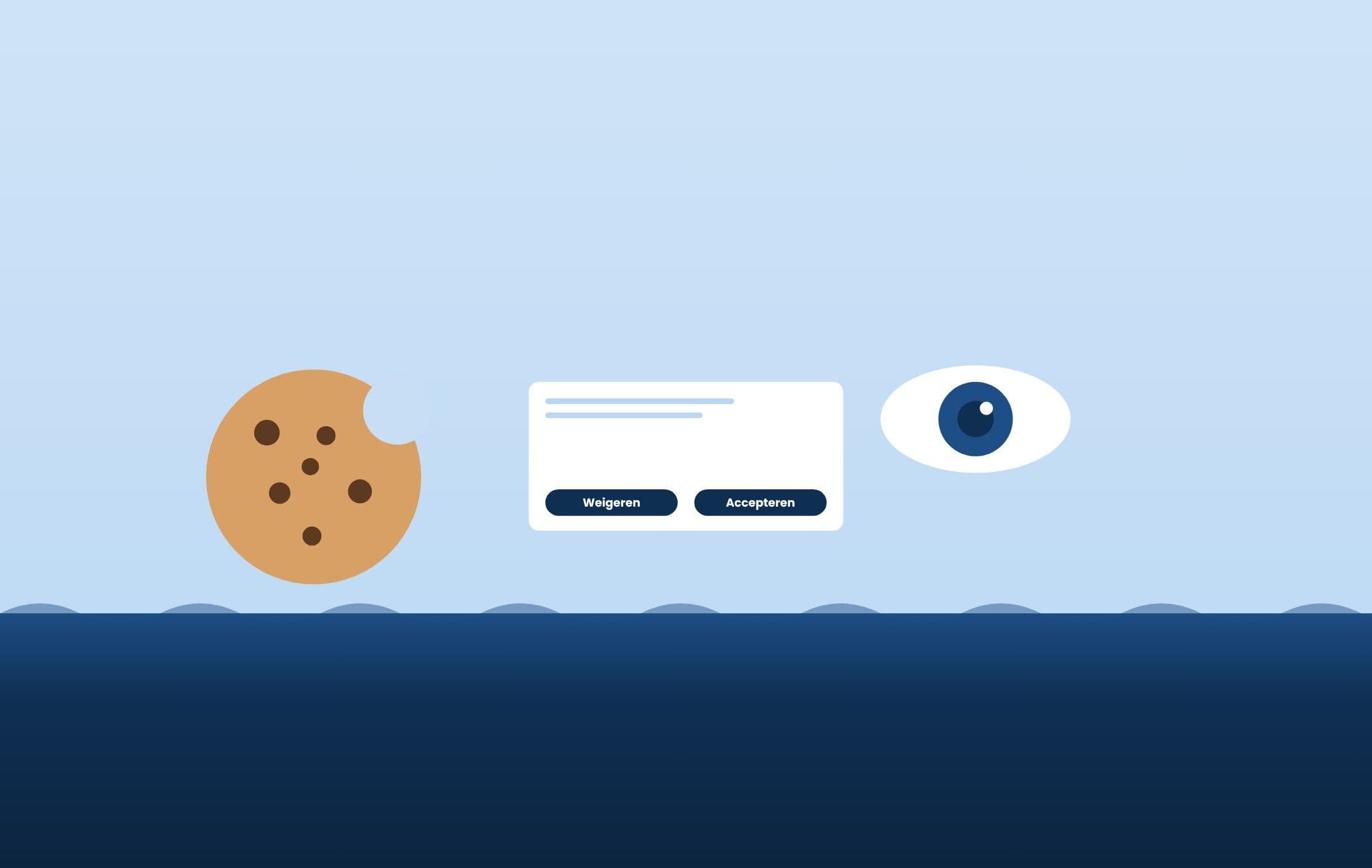 Illustratie Media Solutions: eerlijke cookiebanner volgens de AP
