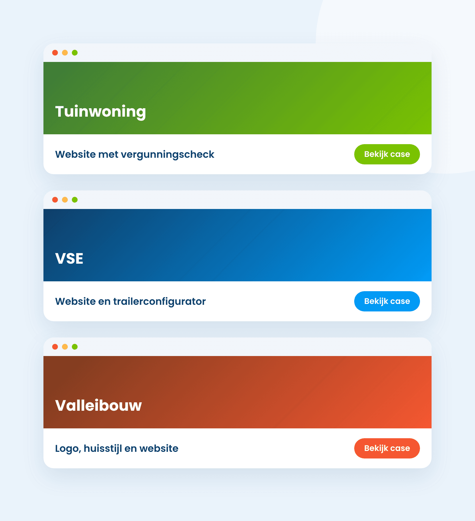 Websites op maat voor Tuinwoning, VSE en Valleibouw