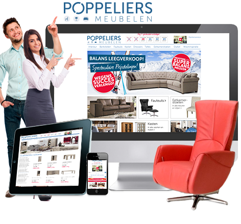 Responsive webdesign Poppeliers Meubelen