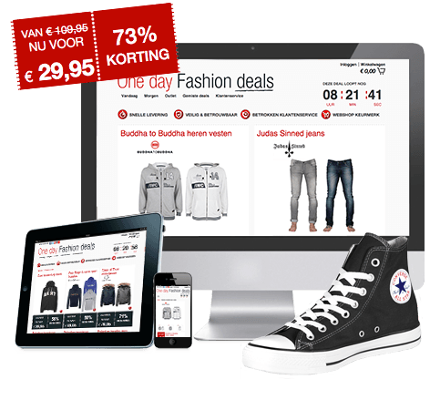 Trendy en commerciële webwinkel