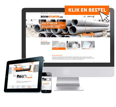 Responsive webshop voor Bouw-Stunter